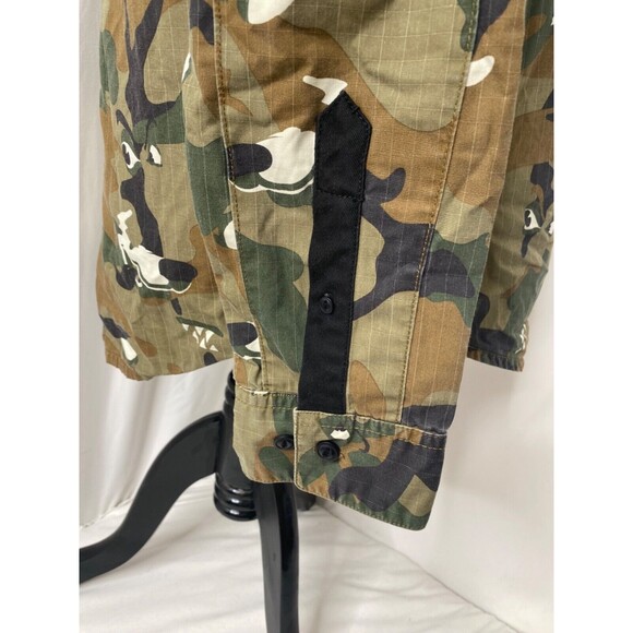 LRG Wovens Collection Mens Size Large Shirt Green Wolfland Button Down Camo - Picture 11 of 16